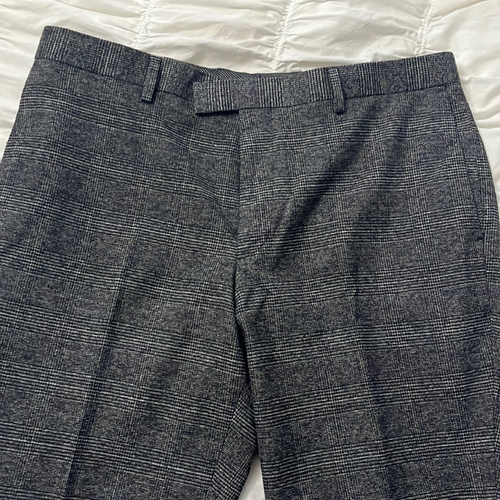 Banana Republic Grey Plaid Pants